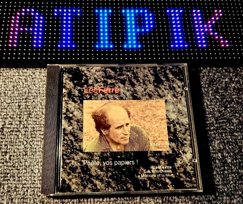 🖤 Léo Ferré "Poète, Vos Papiers !" Vol.Vi Barclay 1989 - Collector 37 Ans🎶